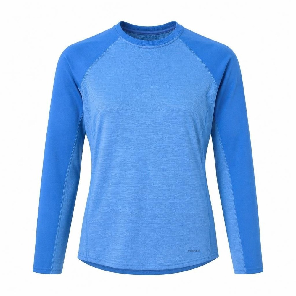 Patagonia Capilene 3 Base Layer Womens L Blue Midweight Crew Gorpcore Hiking